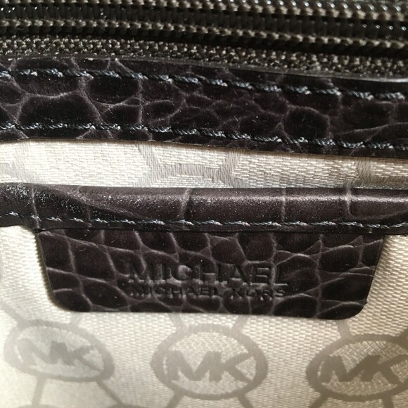 Michael Kors Hamilton Multifunction Tote Large Charcoal Croc Leather MRP $398 - Picture 11 of 16
